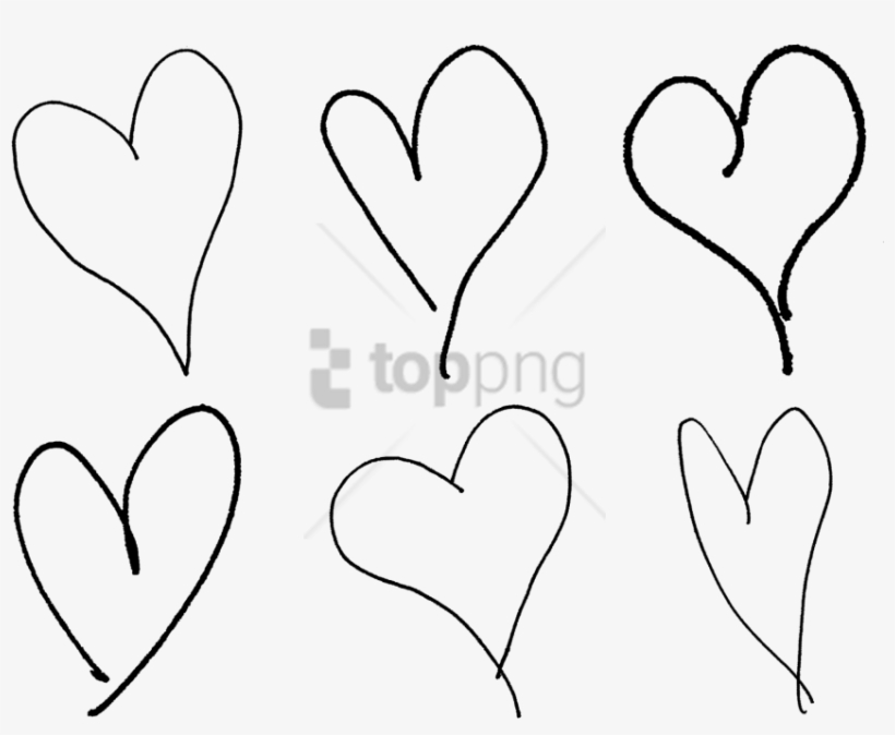 Free Png Hand Drawn Heart Png Image With Transparent - Transparent Background Hand Drawn Heart Png, transparent png #9254978