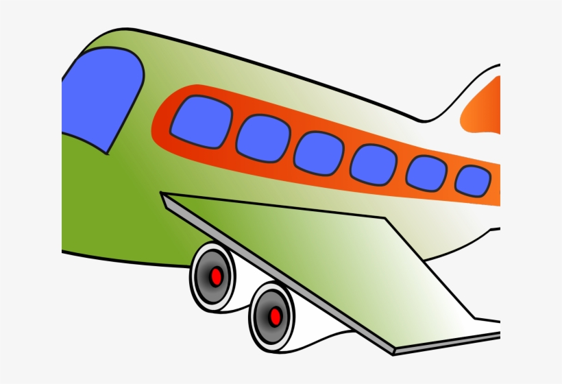 Plane Clipart Cartoon - Clip Art Air Transportation, transparent png #9255293