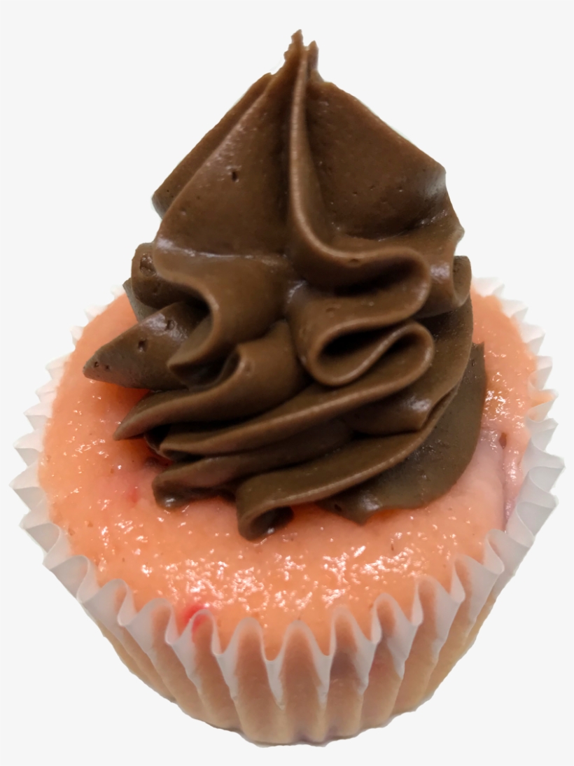 Chocolate Covered Strawberry - Cupcake, transparent png #9255412