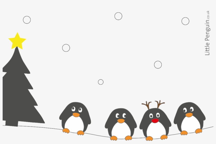 5 X Little Penguin Christmas - Adã©lie Penguin, transparent png #9255457