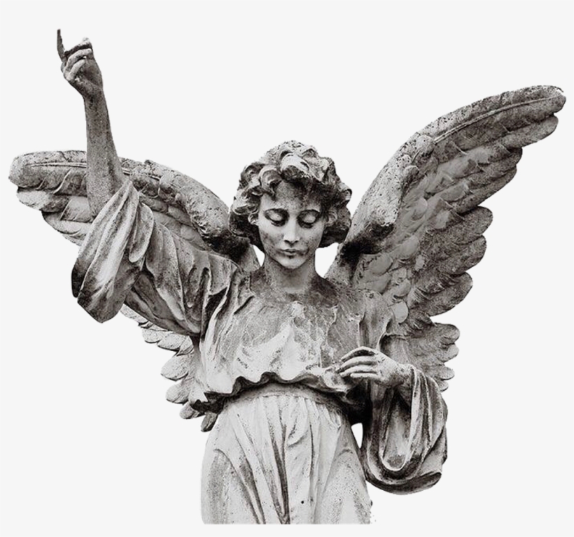Angel Sticker - Angel Statue White Background - Free Transparent PNG ...