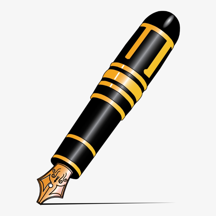 Pens Fountain Pen Pencil Drawing Ballpoint Pen - Clip Art Of Pen, transparent png #9256430
