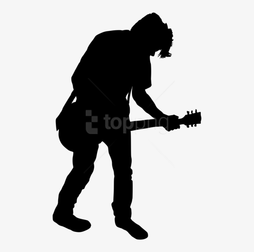 Free Png Electric Guitar Player Png - Guitar Player Silhouette Png, transparent png #9256805