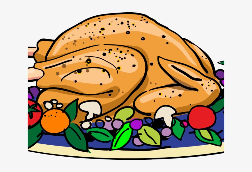 19 Feast Clipart Cartoon Food Huge Freebie Download - Cooked Turkey Clipart Png, transparent png #9256849