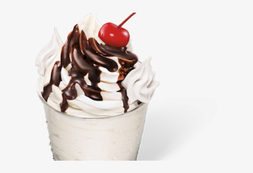 Desert Clipart Hot Fudge Sundae - Soft Serve Ice Creams, transparent png #9257408