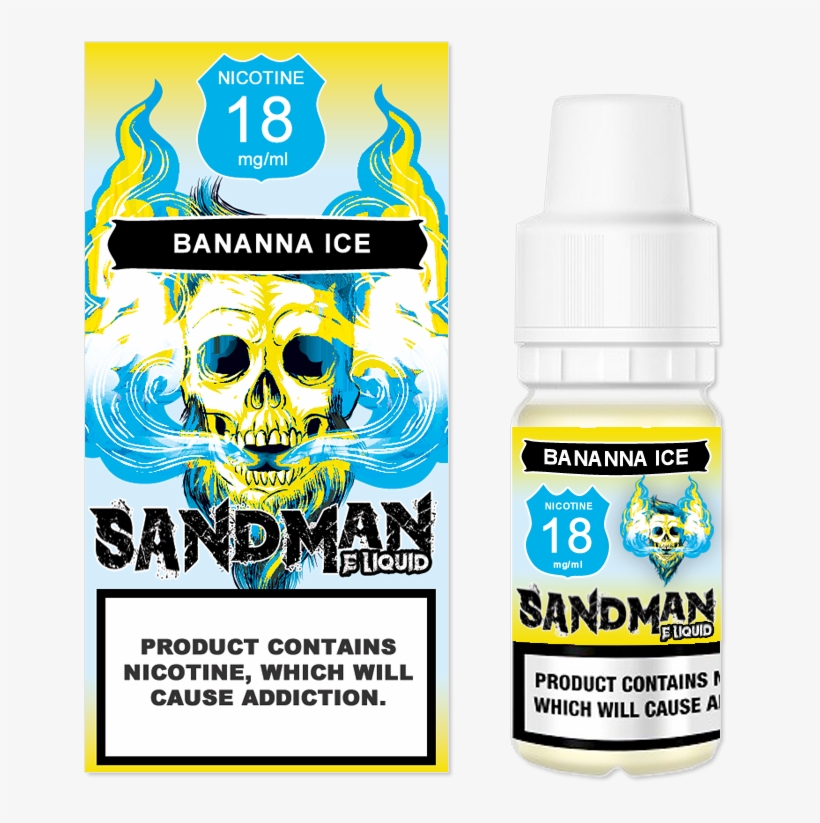 Sandman Banana Ice E Liquid - Electronic Cigarette, transparent png #9258175