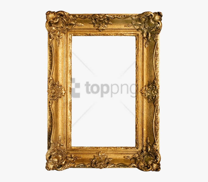 Free Png Antique Gold Frame Png Png Images Transparent - Vintage Frame Gold Png, transparent png #9258439