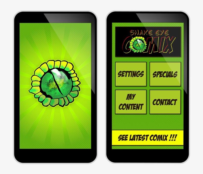 Snake Eye Comix App - Graphic Design, transparent png #9259509