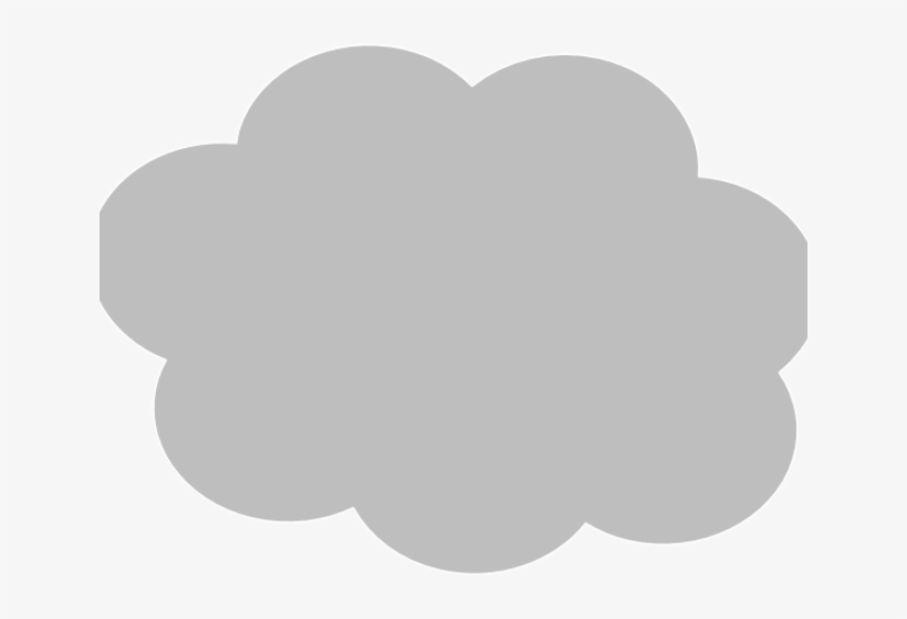 Cloud Clipart Silhouette - Heart, transparent png #9259613