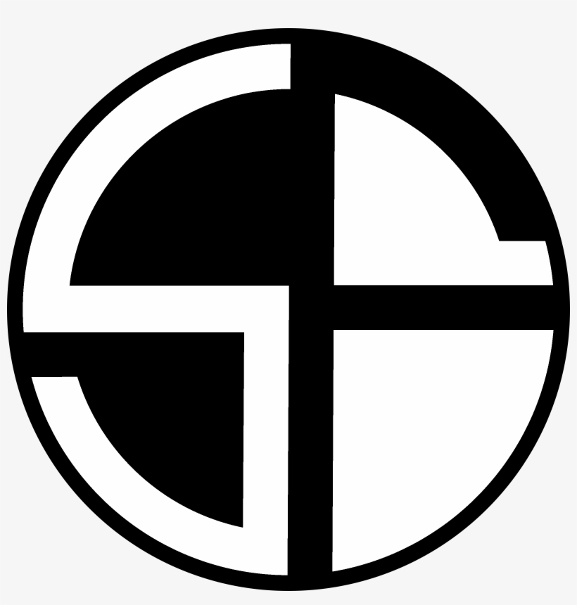 Shattered Faith Circle Logo Black And White - Cross, transparent png #9260899