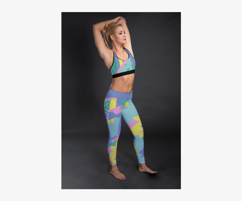 Neon Light Pink M - Leggings, transparent png #9261094