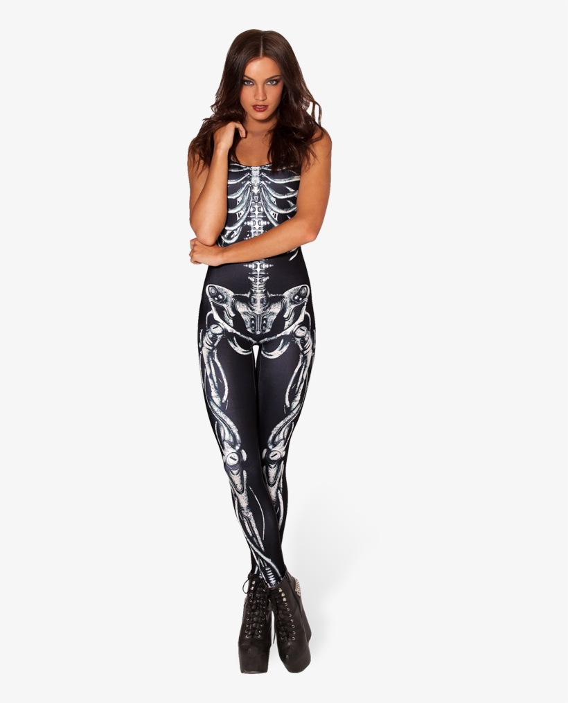 Mechanicalbonecatsuit 1 Web - Black Milk Clothing, transparent png #9261176