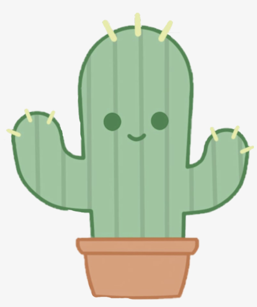 cactus🌵#kawaii #cute - Drawings Of Cactuses - Free Transparent PNG  Download - PNGkey