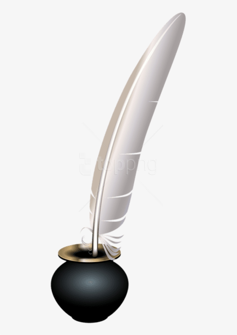 Free Png Download Quill And Ink Pot Transparent Clipart - Quill And Ink Pot, transparent png #9261515