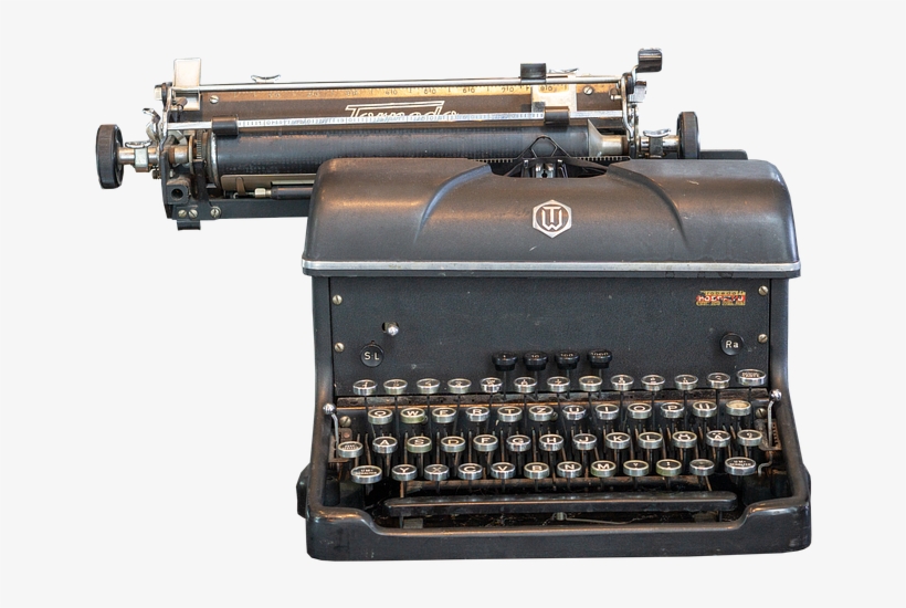 Typewriter, Keys, Keyboard, Write, Office, Antique - Machine, transparent png #9261725