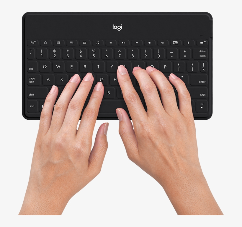 Keys To Go - Clavier Logitech Keys To Go Blush, transparent png #9261855