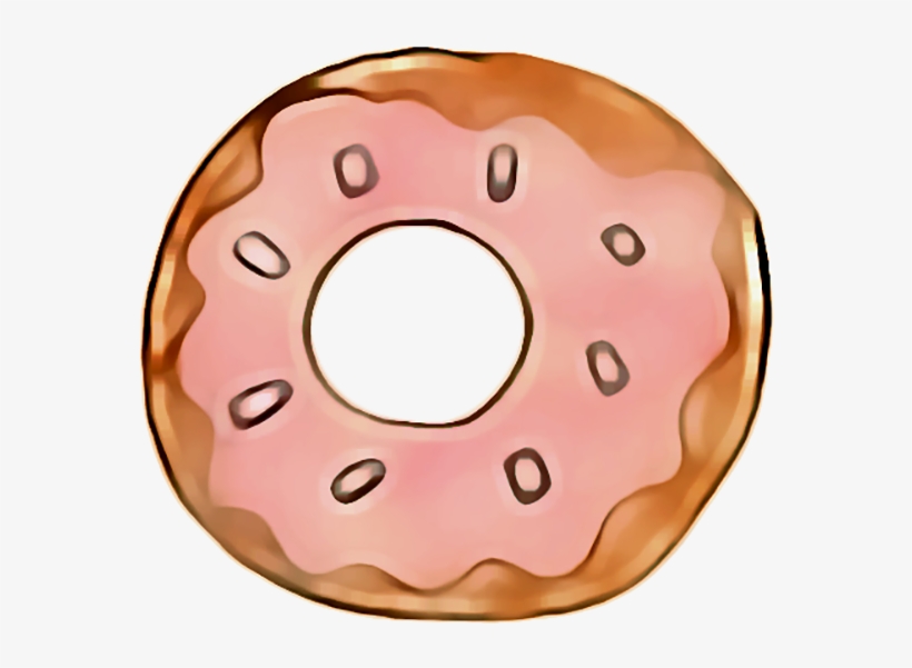 Kawaii Donuts & Pastries Messages Sticker-6 - Circle, transparent png #9262193