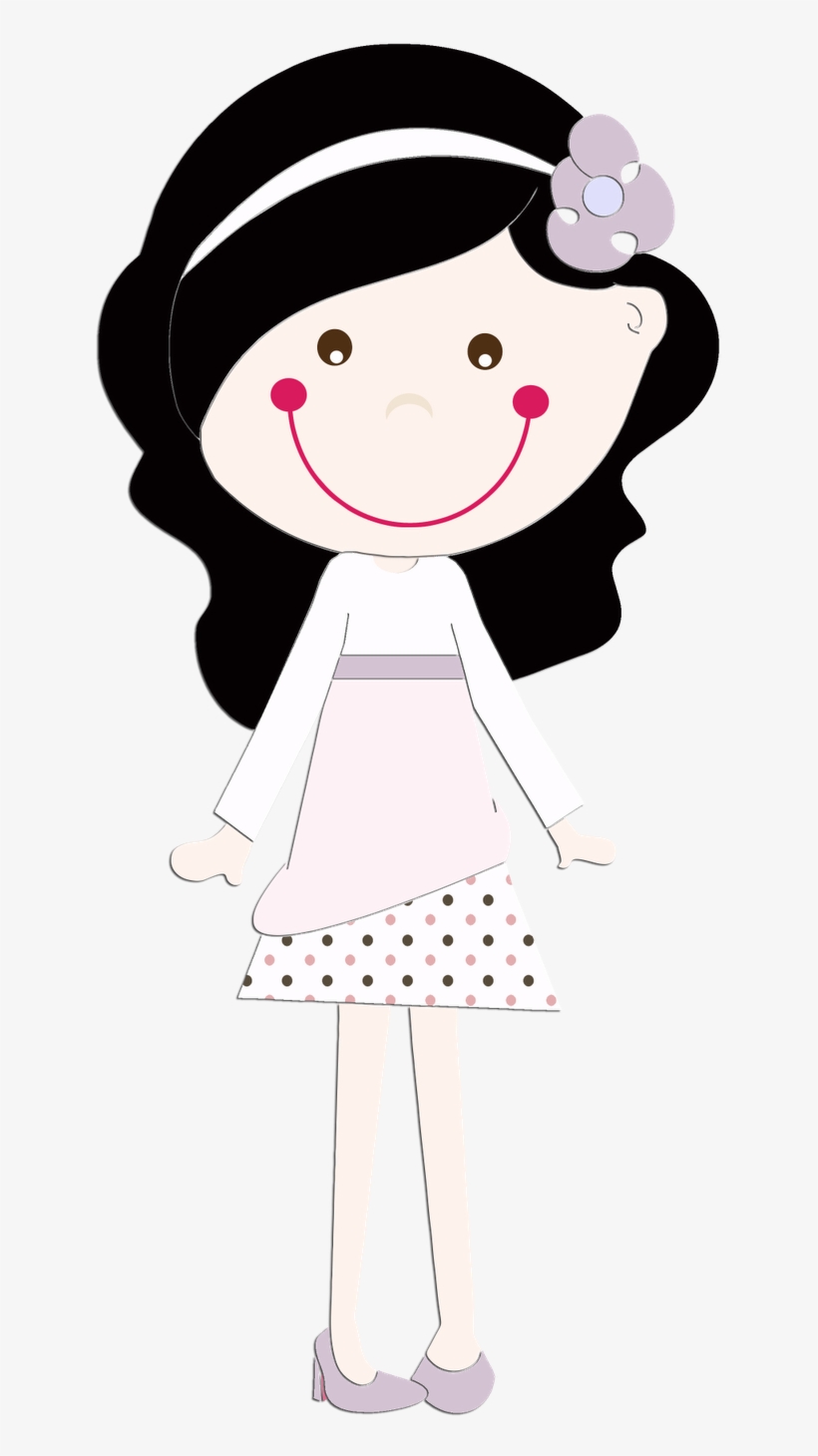 Stick Figure - Bonequinha De Cabelo Preto, transparent png #9262899
