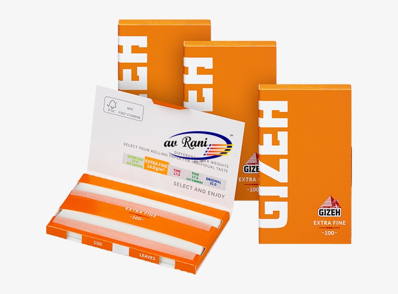 Gizeh Extra Fine Paper - Gizeh Orange Rolling Paper, transparent png #9262902