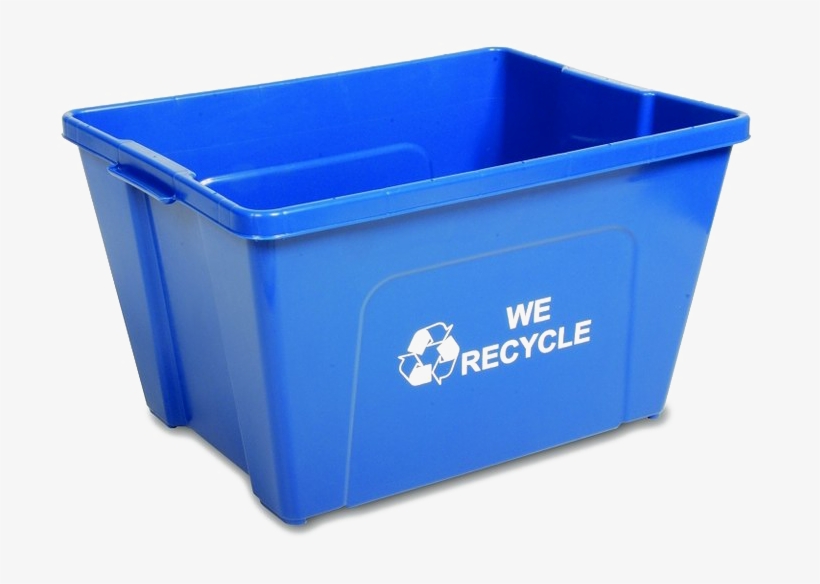Recycle Bin Transparent - Curbside Recycling Bin, transparent png #9263190