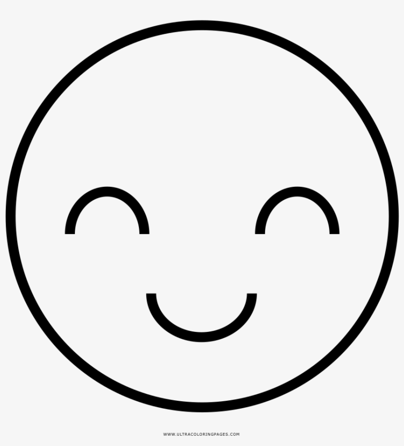 Emoticon Coloring Page - Smiley, transparent png #9263572