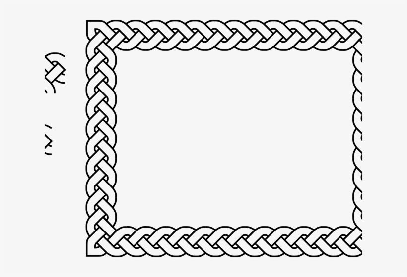 Rectangle Outline Cliparts - Celtic Knot Square Border, transparent png #9263951