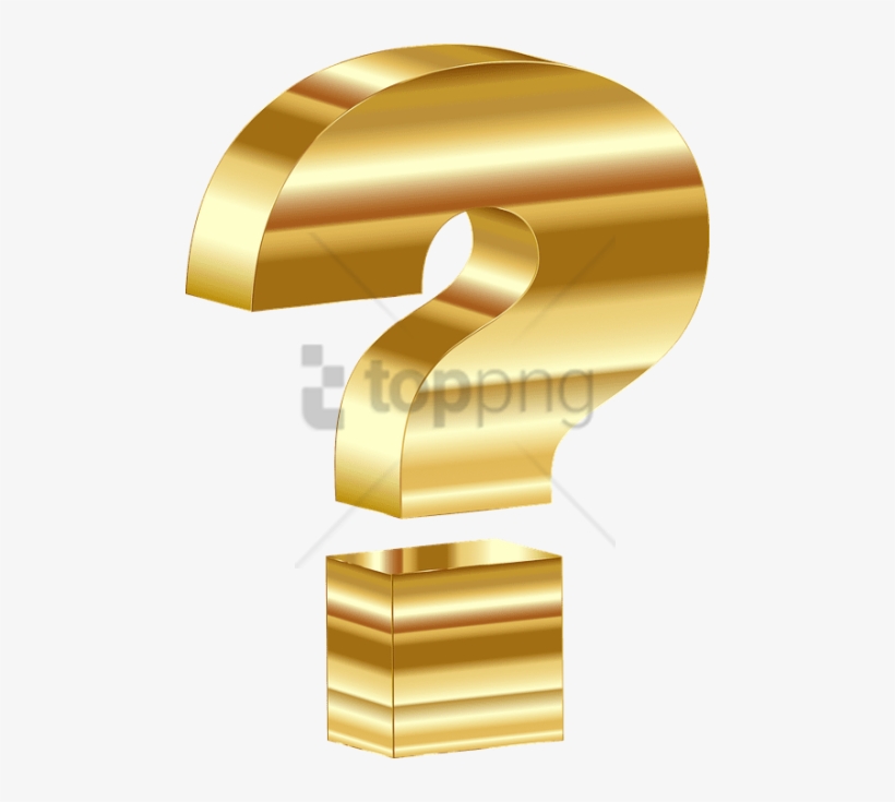 Free Png 3d Question Mark Png Png Image With Transparent - Question Mark Gold Png, transparent png #9264023