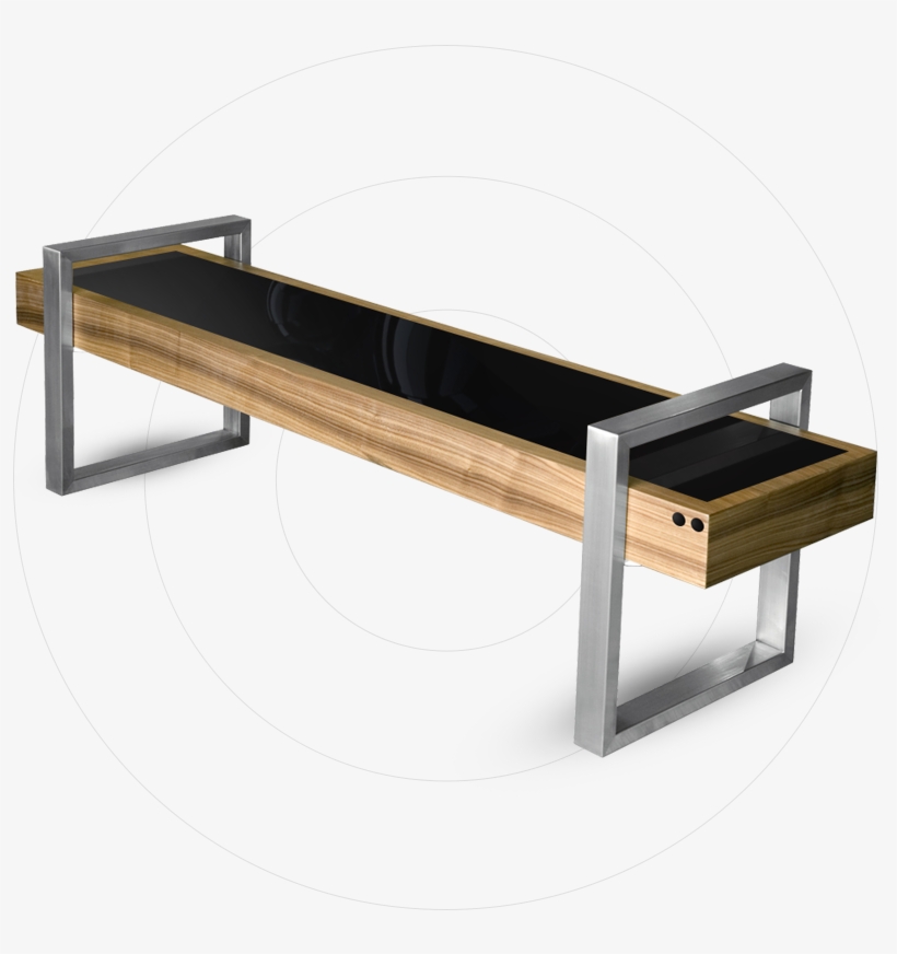 Solar Powered Multifunctional Bench Not Only An Outside - Solar Panel Furniture, transparent png #9264979
