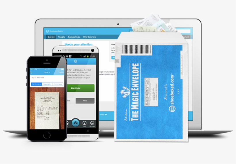 Shoeboxed Web, Mobile, And Envelopes - Web Page, transparent png #9265723