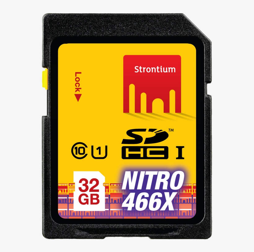 Nitro Sd Card - Strontium 64gb Sd Card, transparent png #9266333