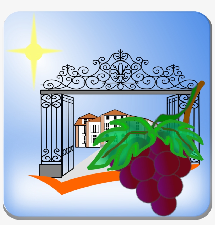 Wine Growing Estate Icon-fr - Illustration, transparent png #9266531