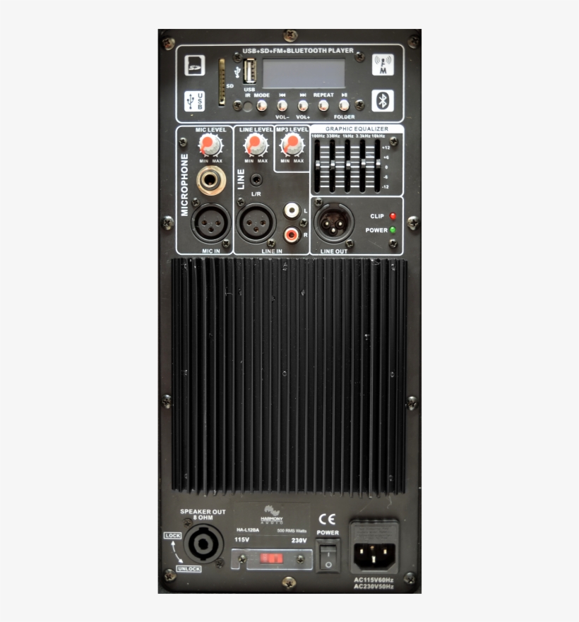 Harmony Audio Ha-l12ba Dj Live Series 1000 Watt Powered - Electronics, transparent png #9266886