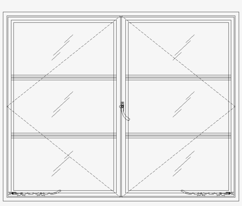 Diagram Of Portella Thermally Broken Out-swing French - Ink, transparent png #9267711