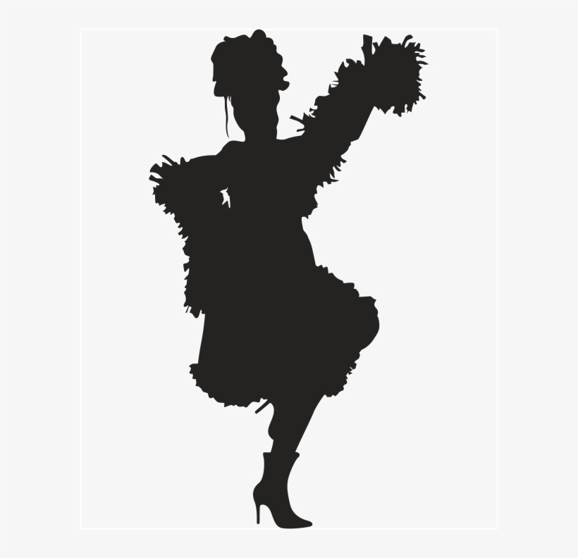 Bailarina Can Can - Silhouette, transparent png #9267909