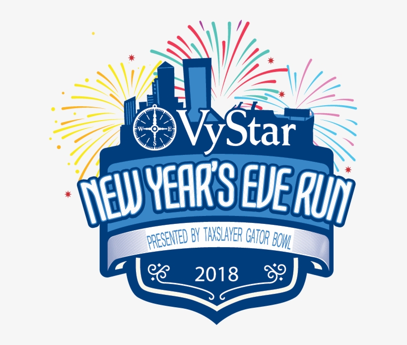 New Year's Eve Run 2018 Logo - Graphic Design, transparent png #9268272