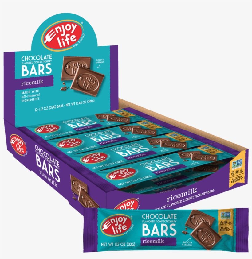Chocolate Bar - Enjoy Life Chocolate Bars, transparent png #9268342