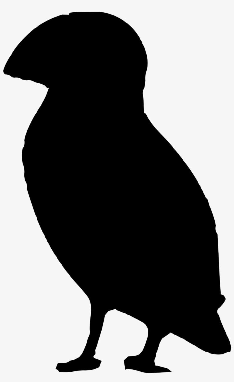 Beak Clipart Puffin - Puffin Silhouette, transparent png #9269518