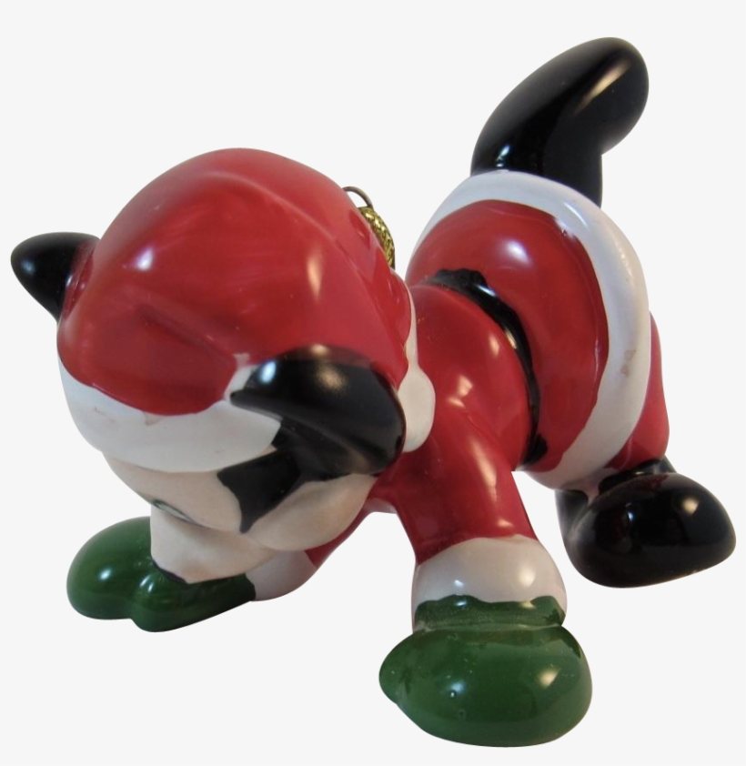 Schmid Mickey Mouse Christmas Ornament Frolicking In - Figurine, transparent png #9269577