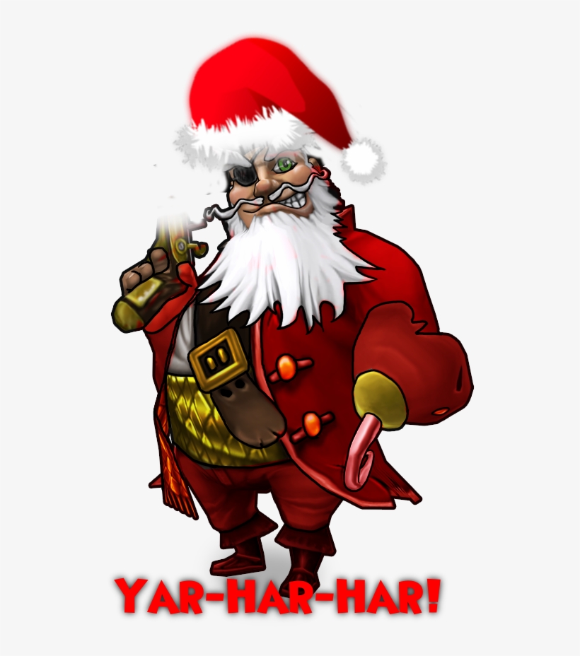 I May Be Wrong But If You Change The Pirate Gear And - Pirate Santa Transparent Png, transparent png #9269692