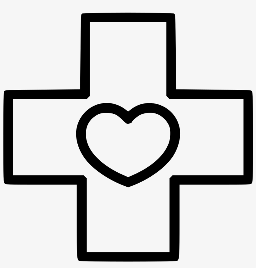 Healthcare Medicine Cross Heart Hospital Svg Png Icon - Health Care, transparent png #9270161
