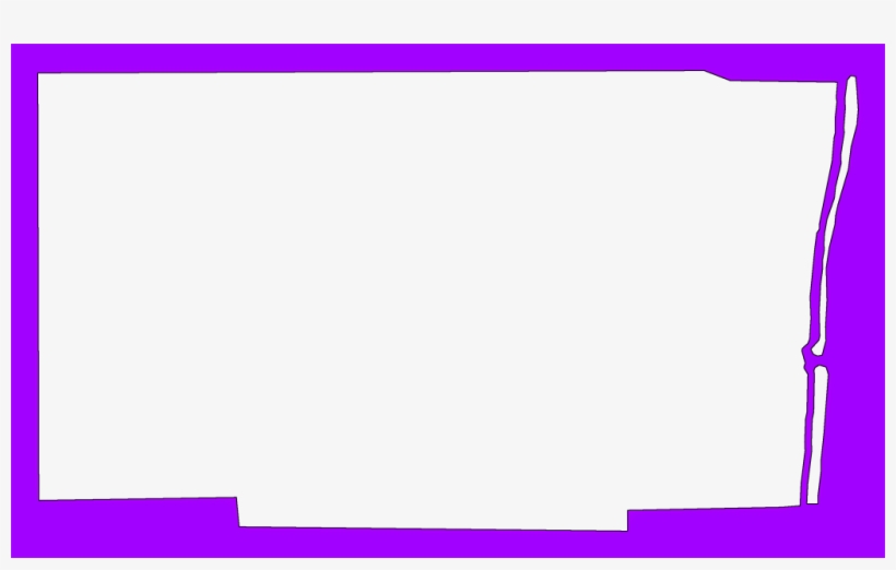 A Plain Frame Map Of Broward, transparent png #9270314