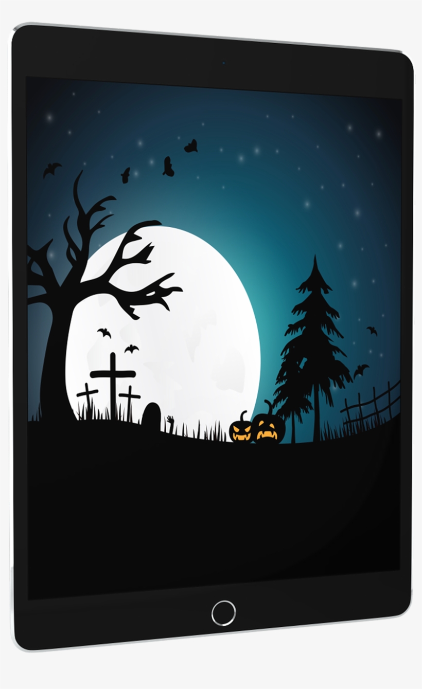 Halloween Ipad Iphone - Maquete Do Dia Das Bruxas, transparent png #9270702