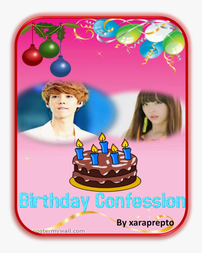 It Was Luhan's Birthday And You Had Prepared Him The - Birthday Cake Clip Art, transparent png #9271642