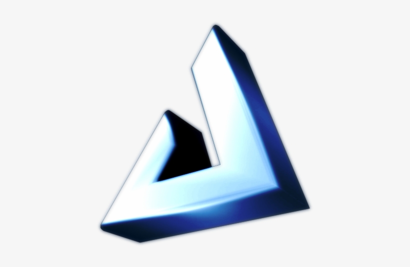 Both Text And Logo Were Made Under 3ds Max And Rendered - Triangle, transparent png #9272184