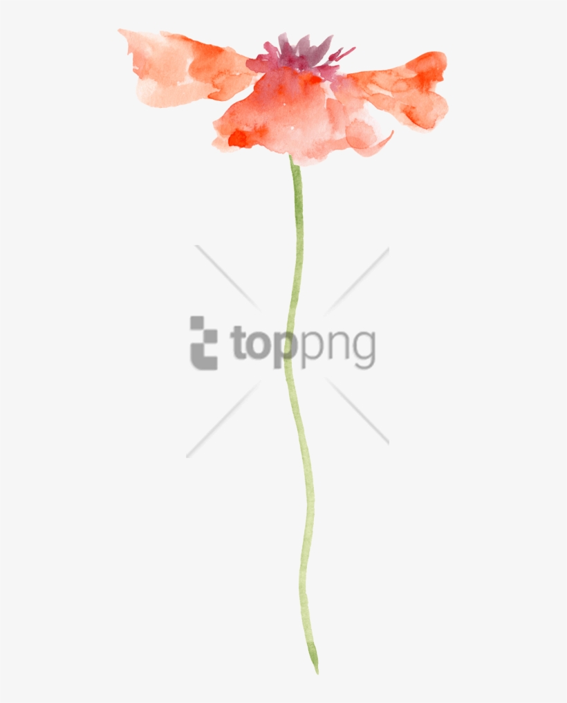 Free Png Transparent Watercolor Painting Flower Png - Flower Painting Watercolor Transparent, transparent png #9272875