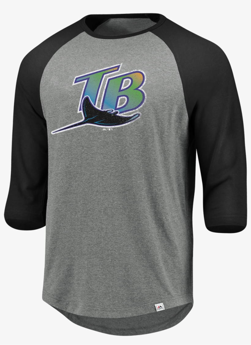 Men's Tampa Bay Rays Majestic Special Invitation Raglan - T Shirt Mens Boston Red Sox, transparent png #9274029