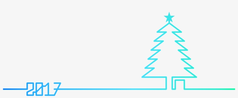 This Free Icons Png Design Of 2017 Christmas Tree Blue, transparent png #9276175