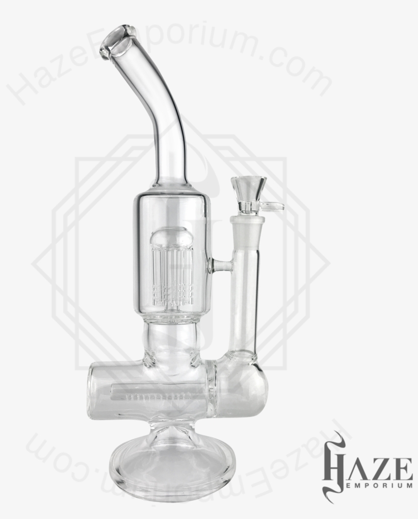 Double Filtering Water Pipe Inline And 8 Arm Tree Bong - Pipe, transparent png #9276295