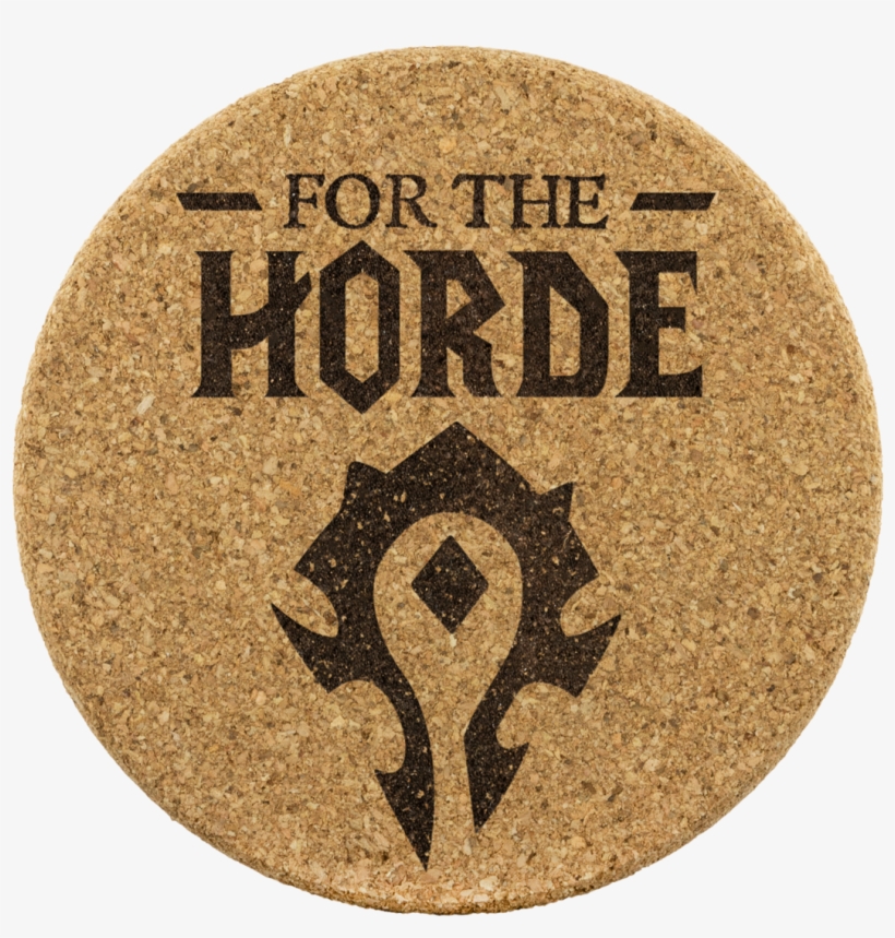 World Of Warcraft "for The Horde" Cork Coaster 4pc - Horde Shirt, transparent png #9276344