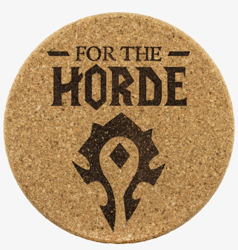 World Of Warcraft "for The Horde" Cork Coaster 4pc - Horde Shirt, transparent png #9276344